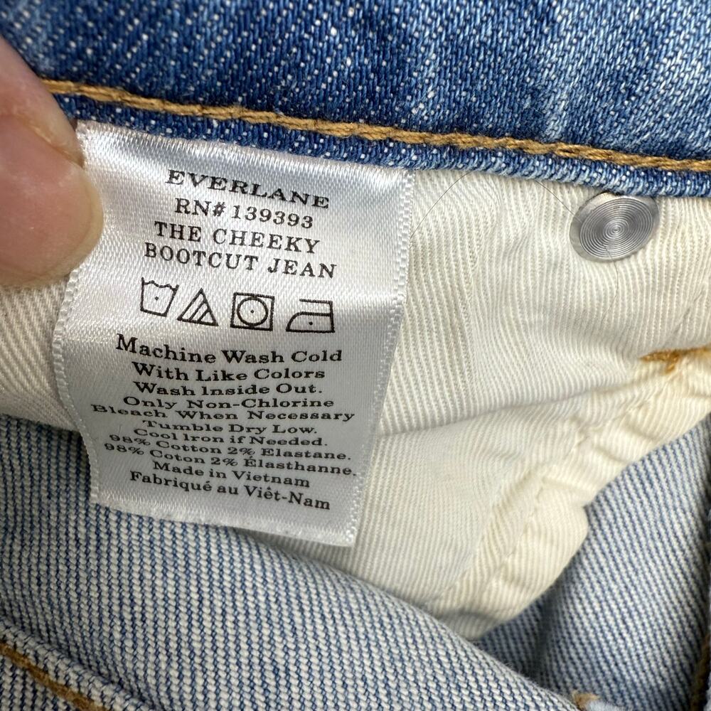 Everlane Jeans Women's 25 (2) The Cheeky Bootcut Crop Preppy Normcore Baggy - Picture 8 of 14